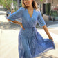 LA0666SS Speckled Wrap Dress (Pack)
