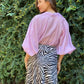 LA0821-6SS Zebra Print Maxi Skirt