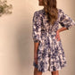 LA0899-1SS  Print Button Up Dress (Pack) New Arrival