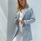 LA0957-1SS Midi Tweed Blazer Jacket - More Colours Available