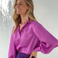LA1133-32SS Satin Button Up Top