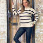 LY420TB Striped Turtle Neck Knit Jumper (Pack) New Arrival