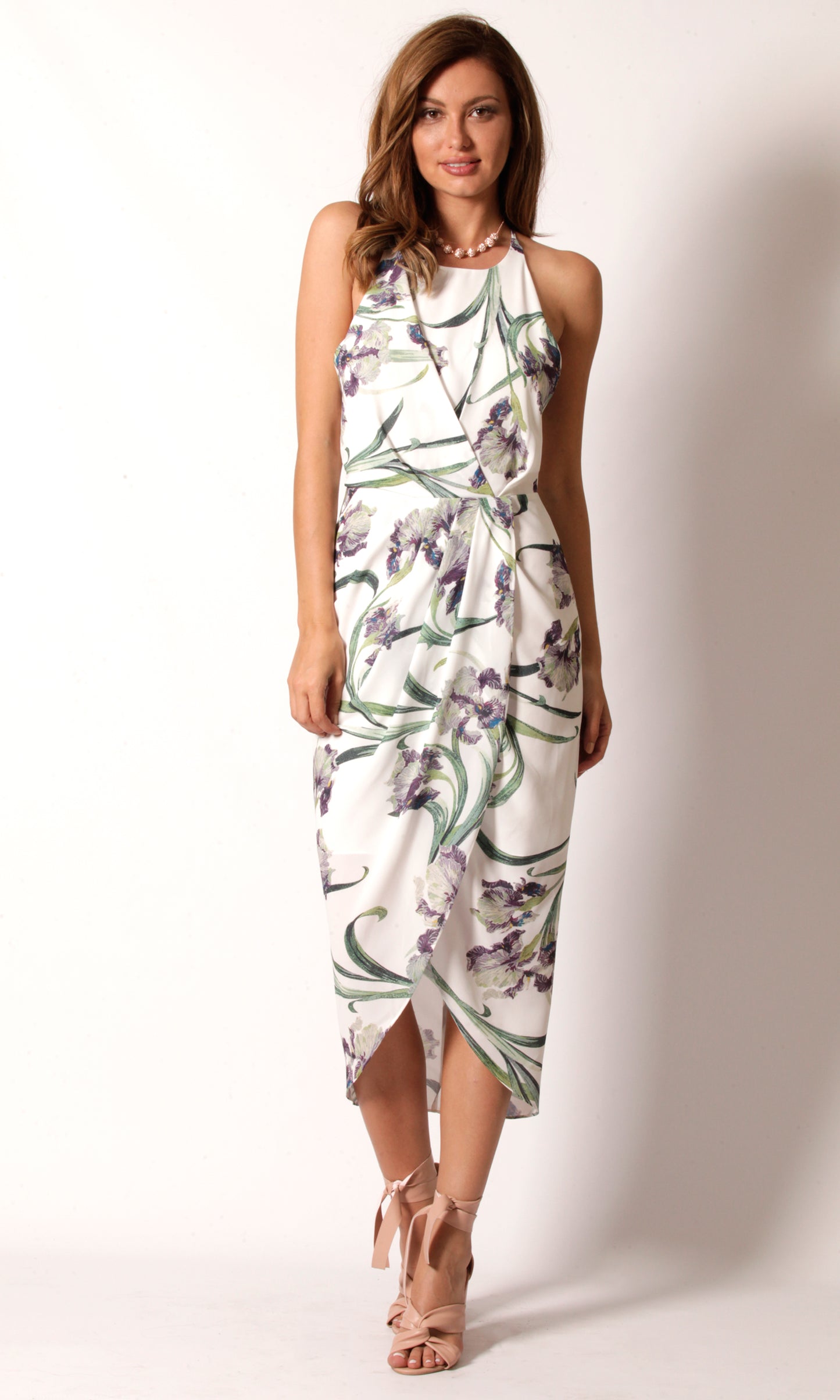 Orchid Floral Tulip Dress