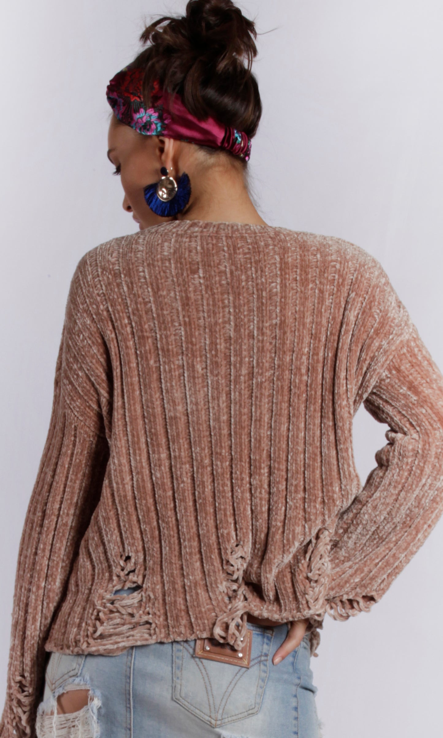 923SS Drop Needle Velvet Sweater (Pack)