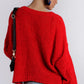 8A866SS Red Cable Knit Sweater (Pack) On Sale