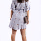 RV1096SS 3/4 Sleeve Lavender Ruffle Wrap Dress (Pack)