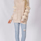 YW17081SS Knitted Sweater with Fur Trim Sleeves (Pack)