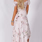 RC0839-2TE Pastel Floral Ruffle Off Shoulder Dress (Pack)