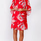 VS7315NC Red Floral Shift Dress (Pack) On Sale