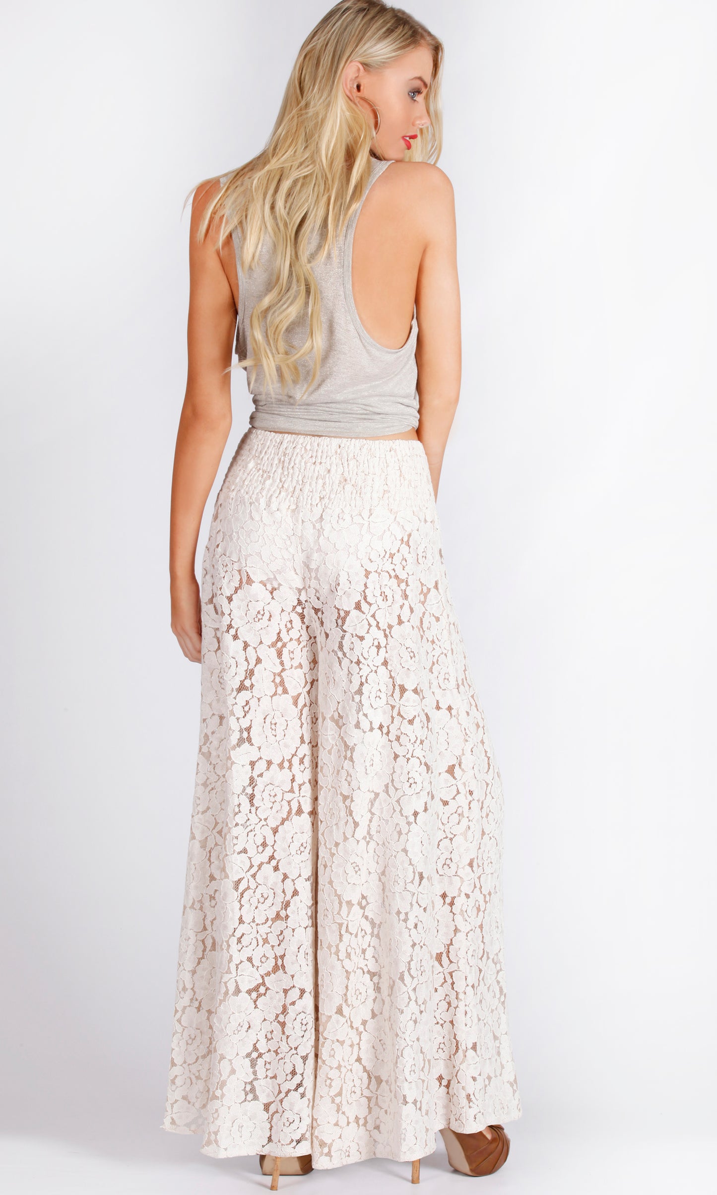 XW16153SS Lace Wide Leg Pants (Pack)