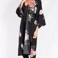RV0356-7SS Black Floral Kimono Kaftan (Pack)