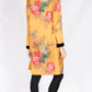 YW17066SS Velvet Trim Floral Mustard Kimono (Pack)