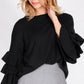 F2640SS Double Ruffle Sleeve Sweater (Pack)