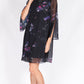 JS0171-14NC Chiffon Galaxy Ruched Sleeve Dress (Pack)