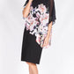 BS1016063-32NC Round Neck Chiffon Overlay Floral Dress (Pack)