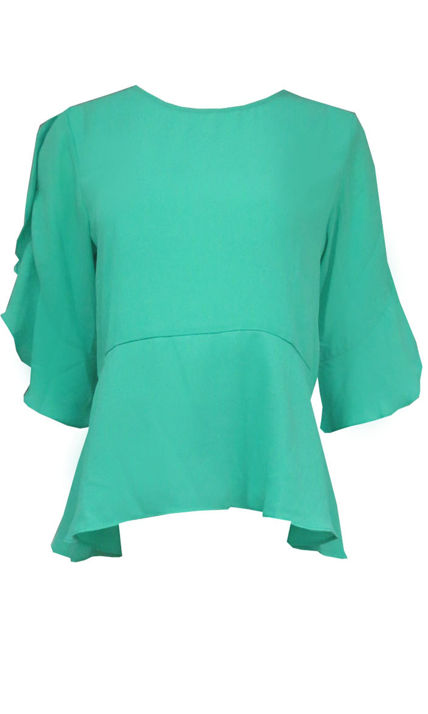RV0938SS Peplum and Ruffle Top (Pack) On Sale
