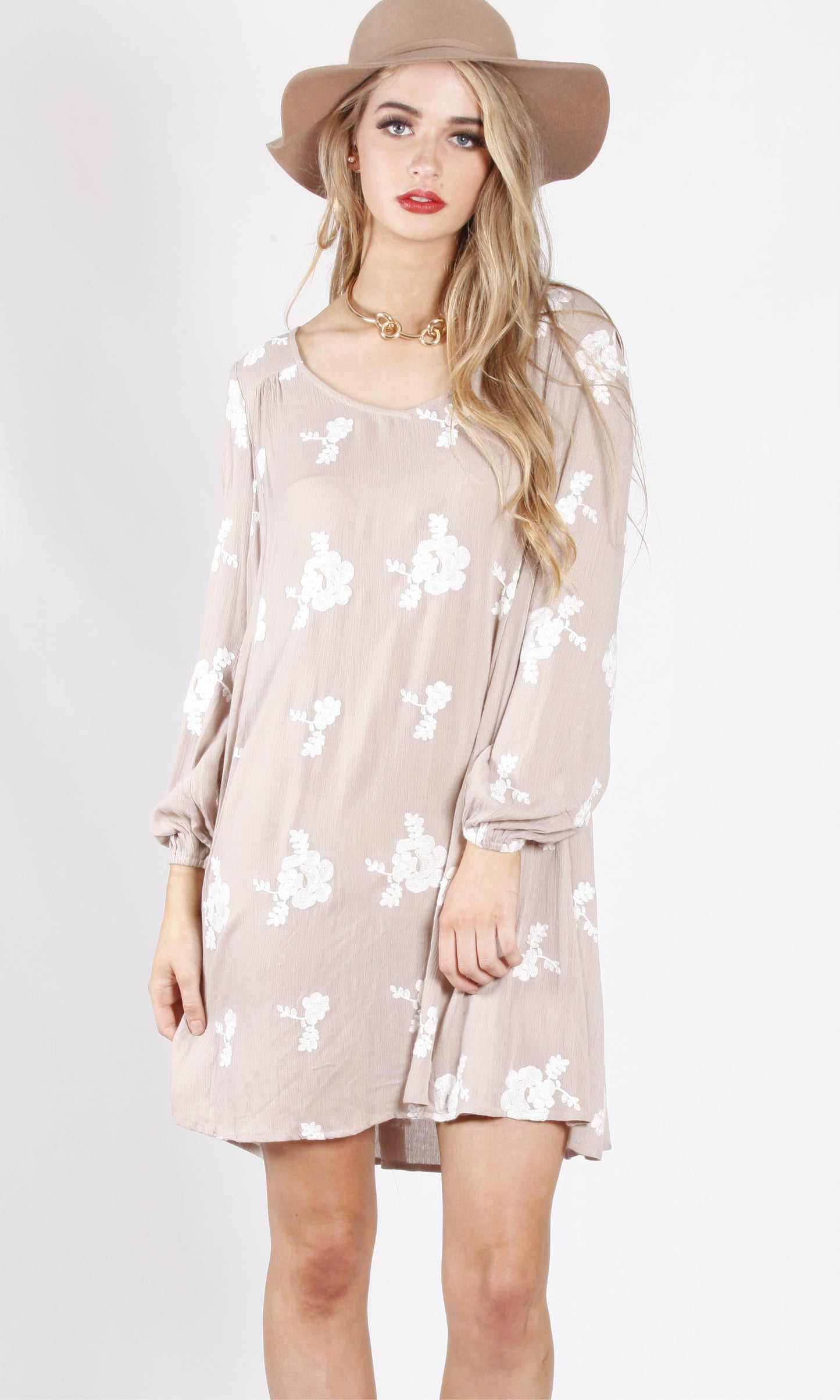 VY00418SS Floral Relaxed Fit Dress (Pack)
