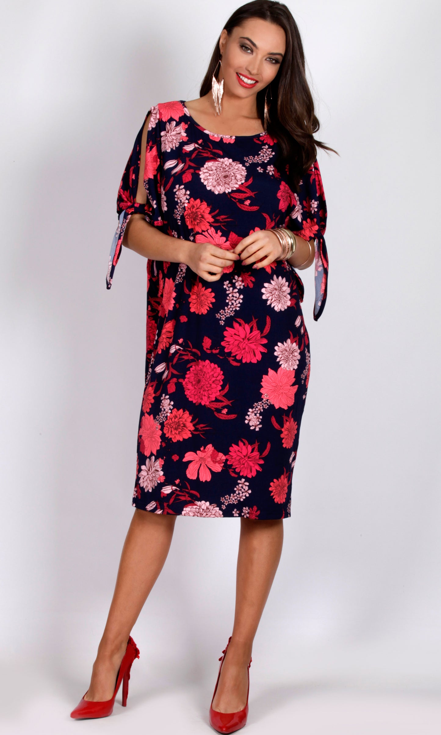 VS7161-1TB  Floral Comfy Dress (Pack)