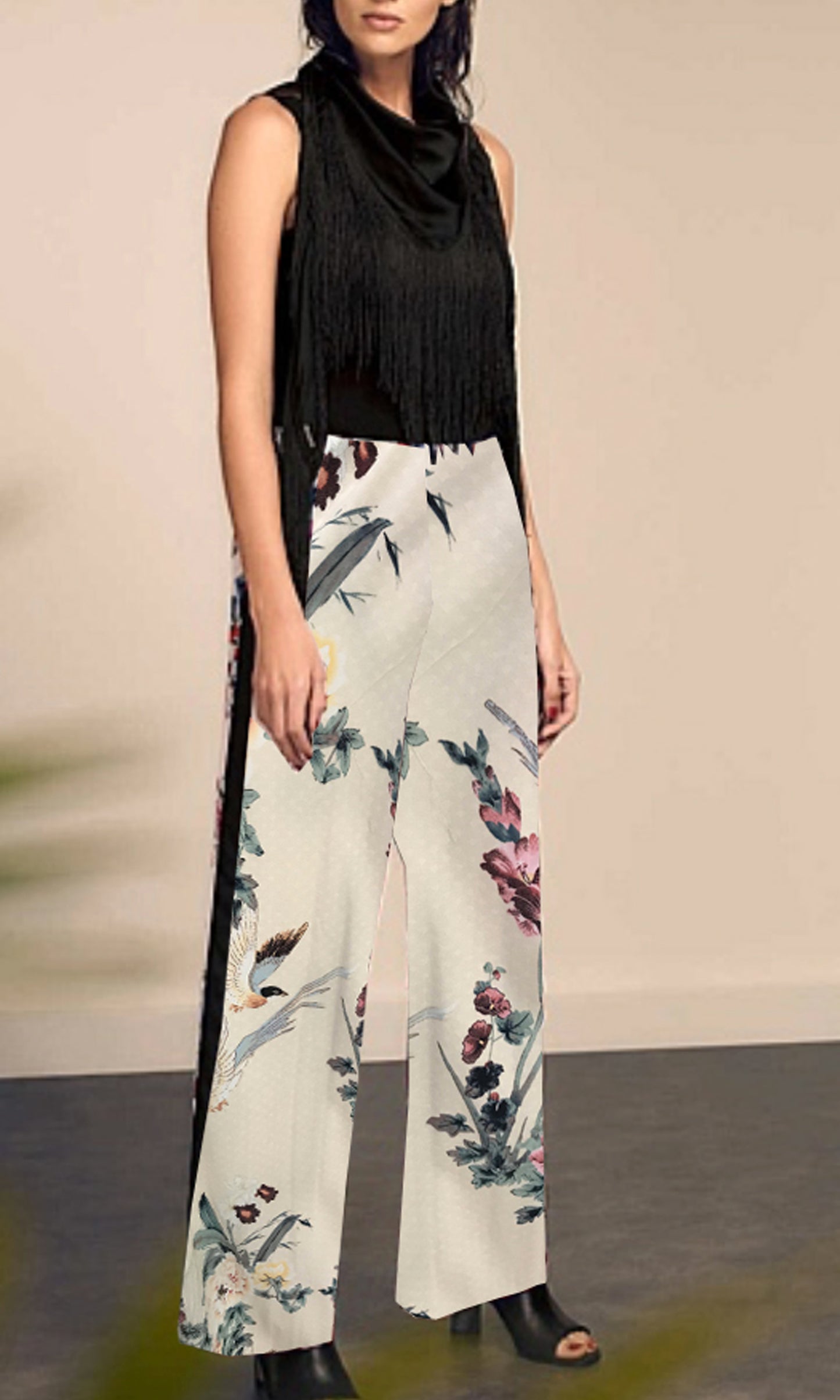 RV0897-1SS Floral Wide Leg Pants (Pack)