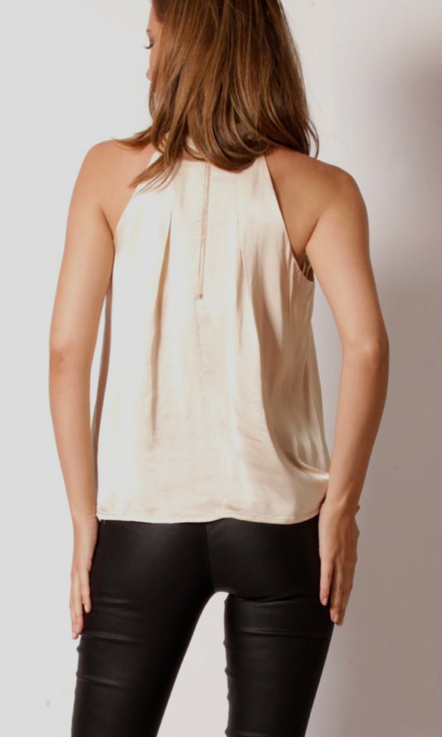 WV230SS High Neck Black Neck Band Sleeveless Top (Pack) On Sale