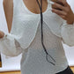 RV0278SS Sheer Chiffon Top with Textured Polka Top (Pack) On Sale