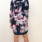 RV0156-19SS Watercolour Abstract  Johnny Collar Dress  (Pack)
