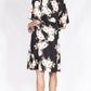 BD105314-29TB Bell Sleeve Floral Wrap Style Dress (Pack)