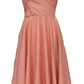 RV0280SS Pink Wrap Style A Line Ruffle Dress (Pack)