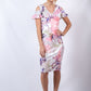 VS7246-1TB Pastel Petal Cold  Shoulder Midi Dress (Pack)