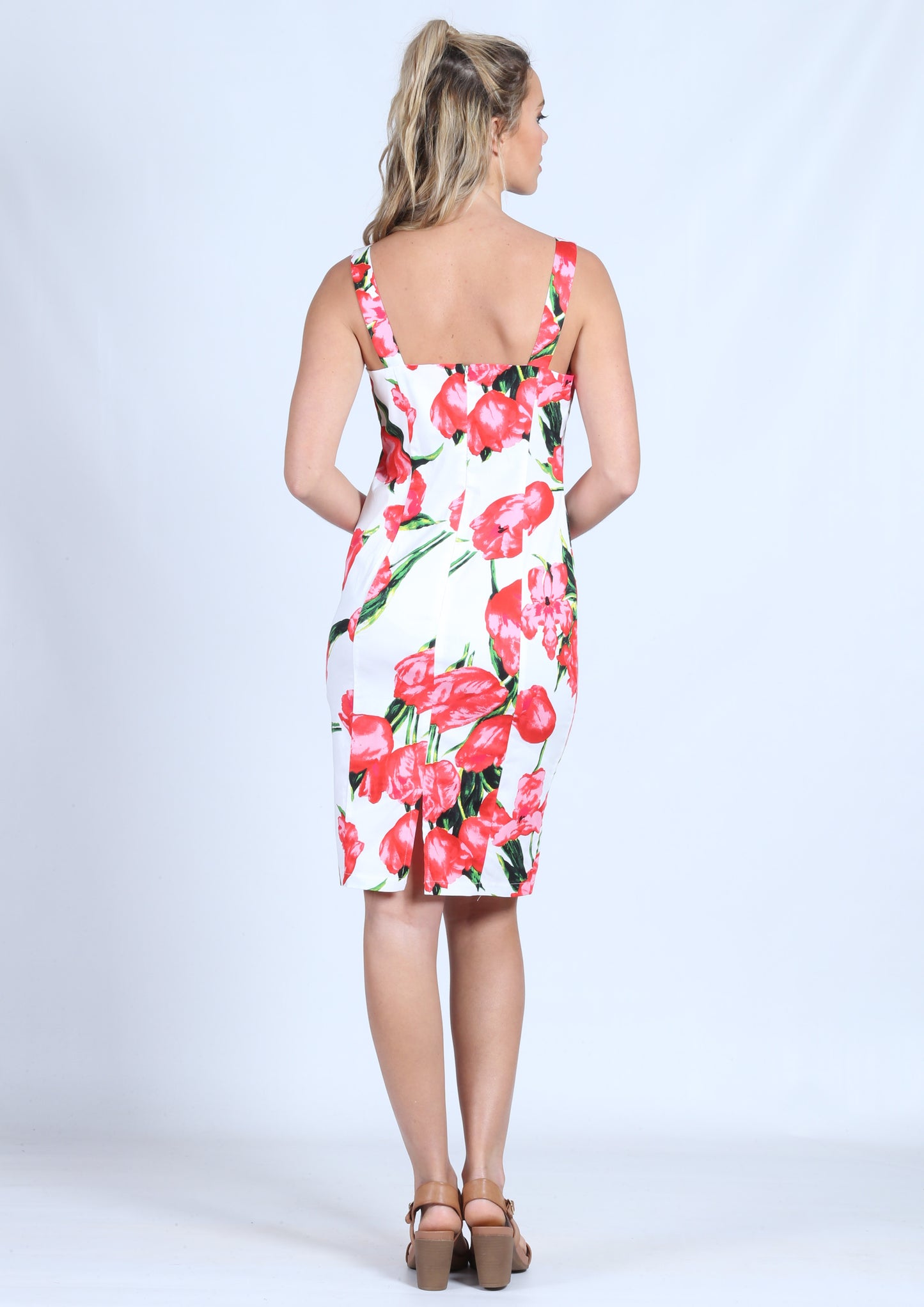 BS31590-229TB Rose Printed Dress (Pack)
