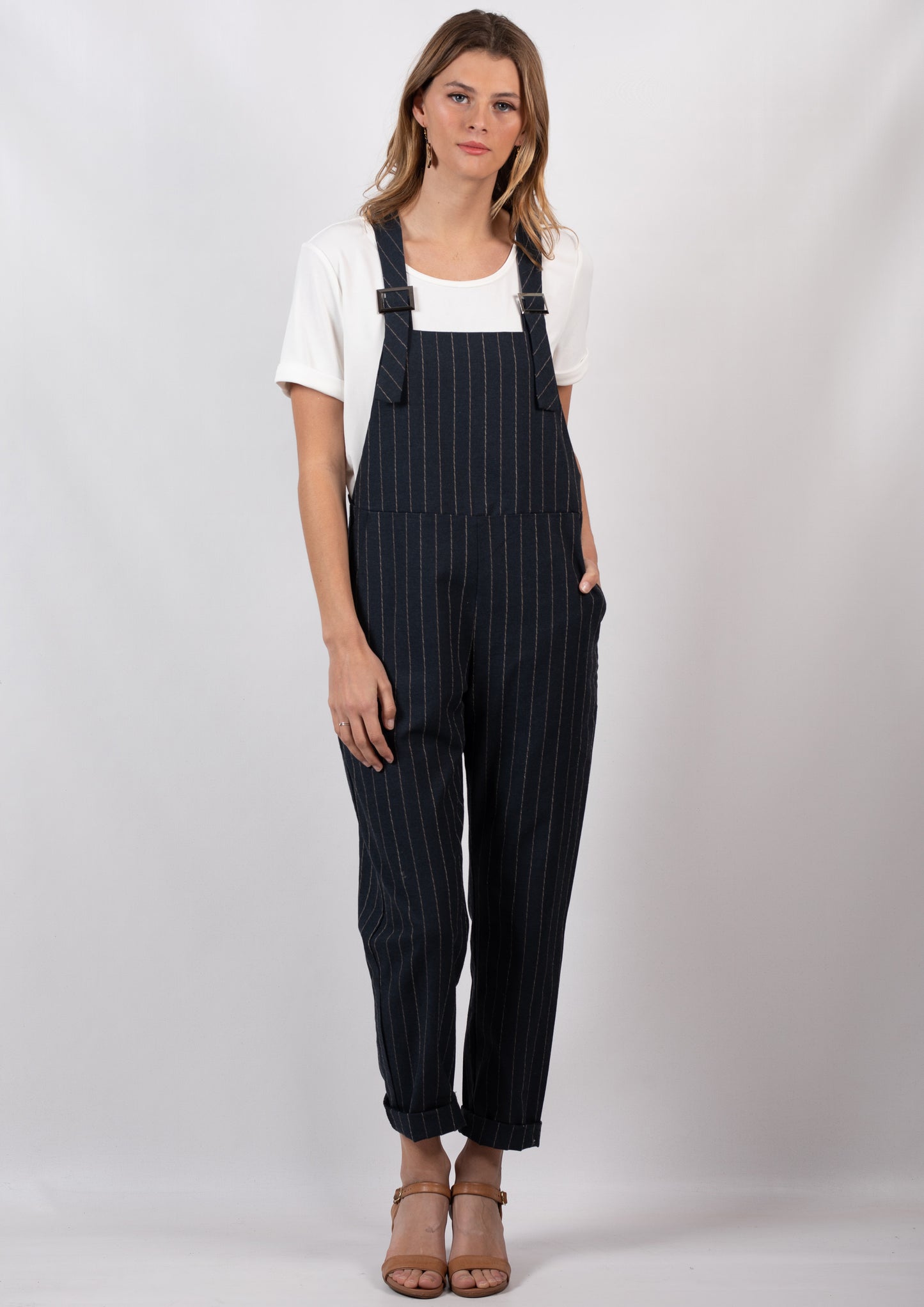 YW2169SS Striped Overalls  (Pack)