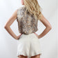 XW16269SS Reptile Printed Sleeveless Top (Pack)