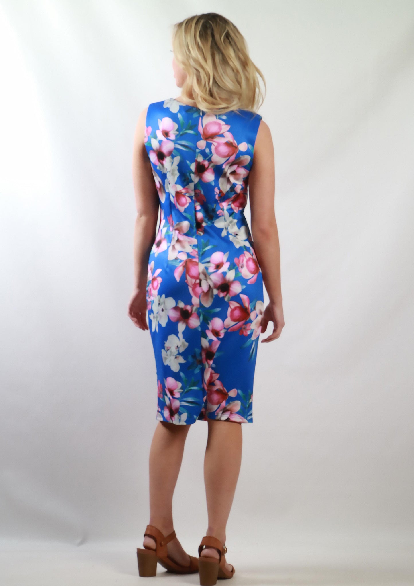 WA0239TB Bright Floral Midi Dress (Pack)