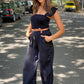 YW2392SS Ruffle Shoulder Jumpsuit (Pack)