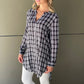 YW1796-1SS Gingham Button Up Blouse (Pack) New Arrival