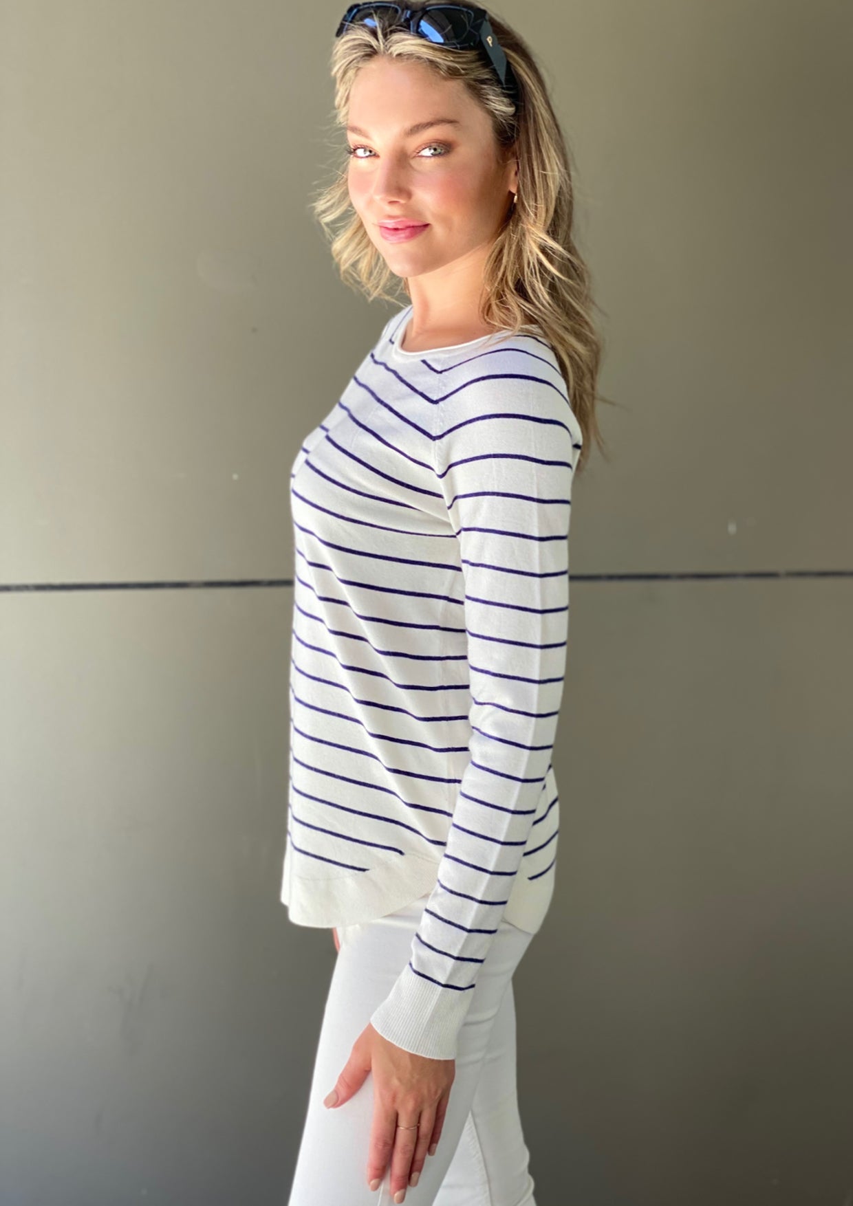 LY412TB Light Weight Striped Knit Jumper (Pack)