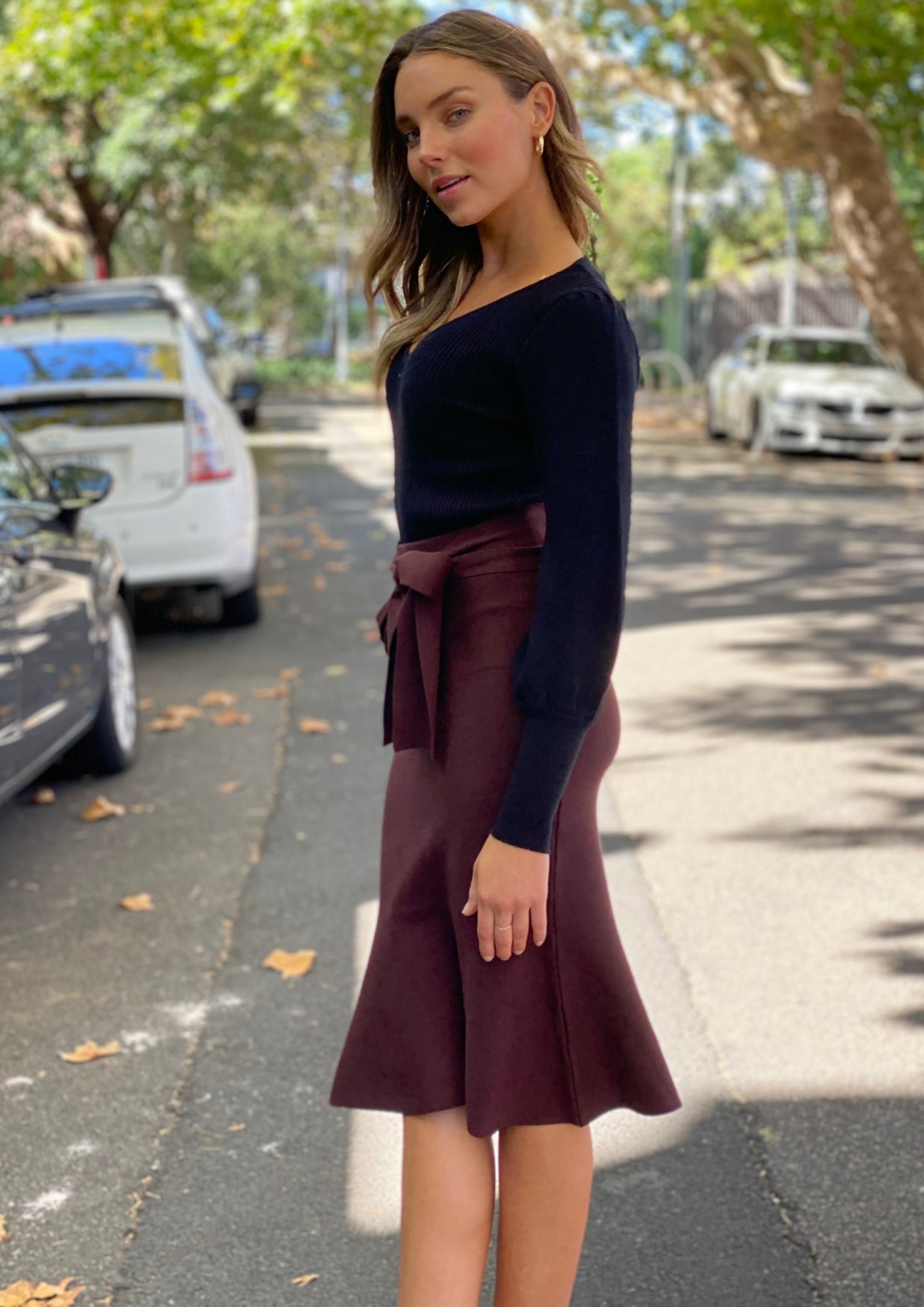AY074SS Tie Front Skirt (Pack)