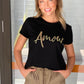 LA0480-37SS "amour" Tee" Tee(Pack) New Arrival