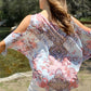 XW12317-105SS Floral Front knot Top (Pack)