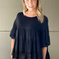 XW20430-1SS Teired 3/4 Sleeve Blouse (Pack)