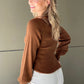 LA0920SS Balloon Sleeve V-neck Knit Top (Pack)