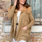 LY19213B  Fur Collar Knit Cardigan (Pack)