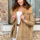 LY19213B  Fur Collar Knit Cardigan (Pack)