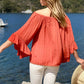 LA0481-1SS Rust Off Shoulder Top (Pack)