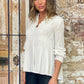 QV0360SS White Shinning Detailed Blouse (Pack)