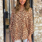 JS0189-1TB Leopard Johnny Collar Blouse (Pack) New Arrival
