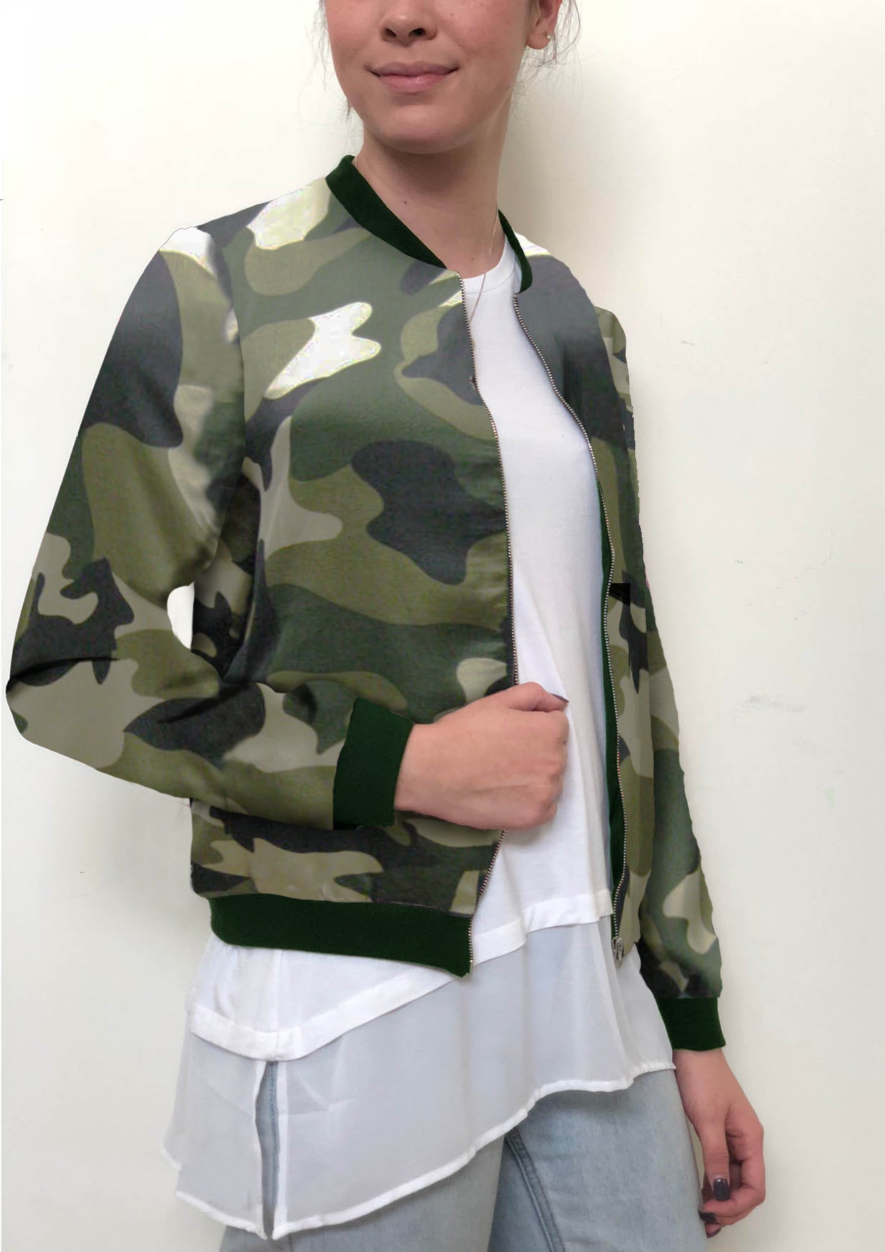 WV036-8SS Camo Bomber Jacket(Pack)