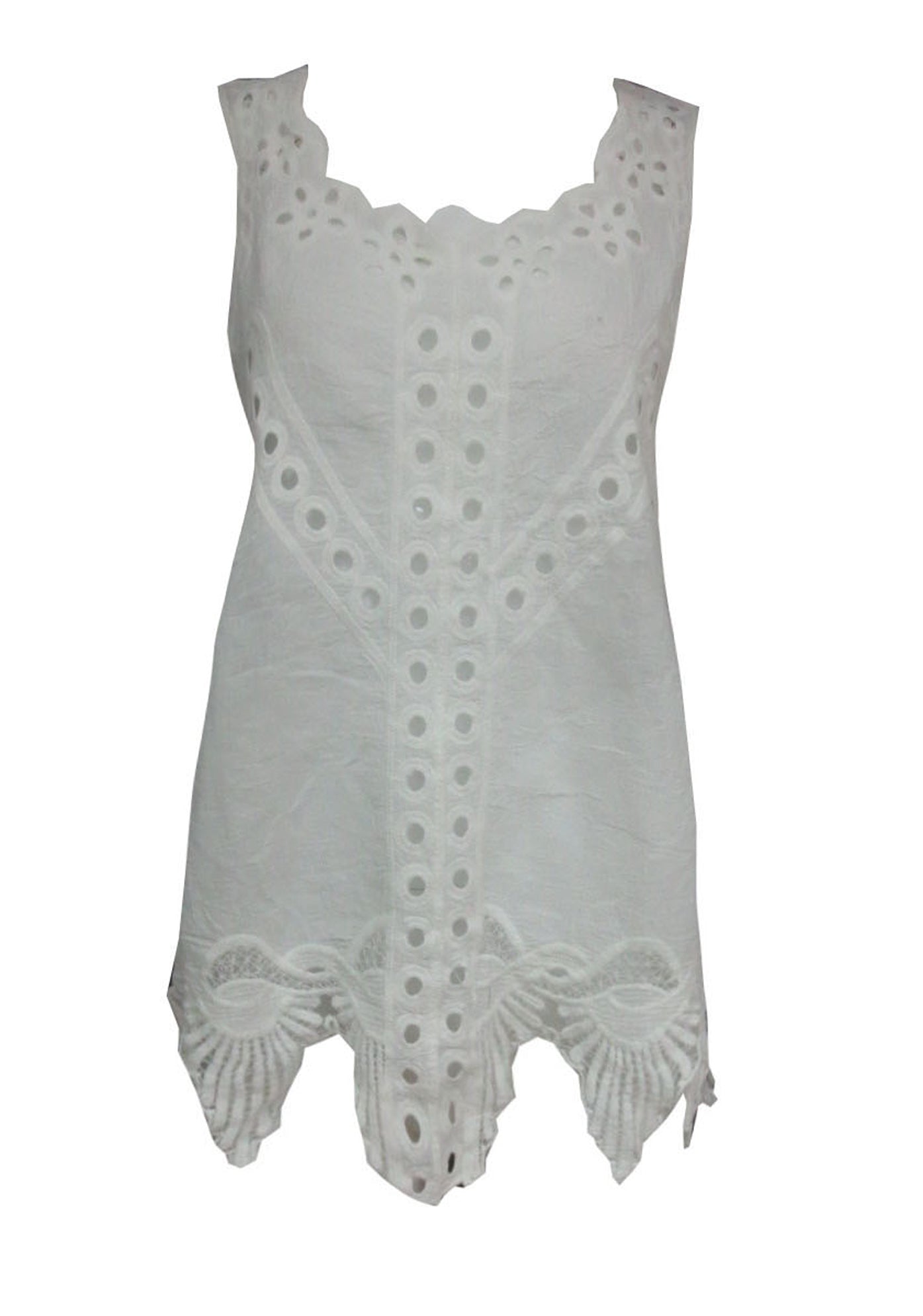 XW16158SS BOHO LACE TRIM TOP (Pack)