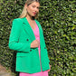 XW20436-1SS Buttoned Midi Blazer - More Colours Available