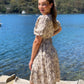 XW20479-1SS Tiered V-Neck Floral Print Dress (Pack) New Arrival